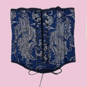Handmade Navy Blue Corset